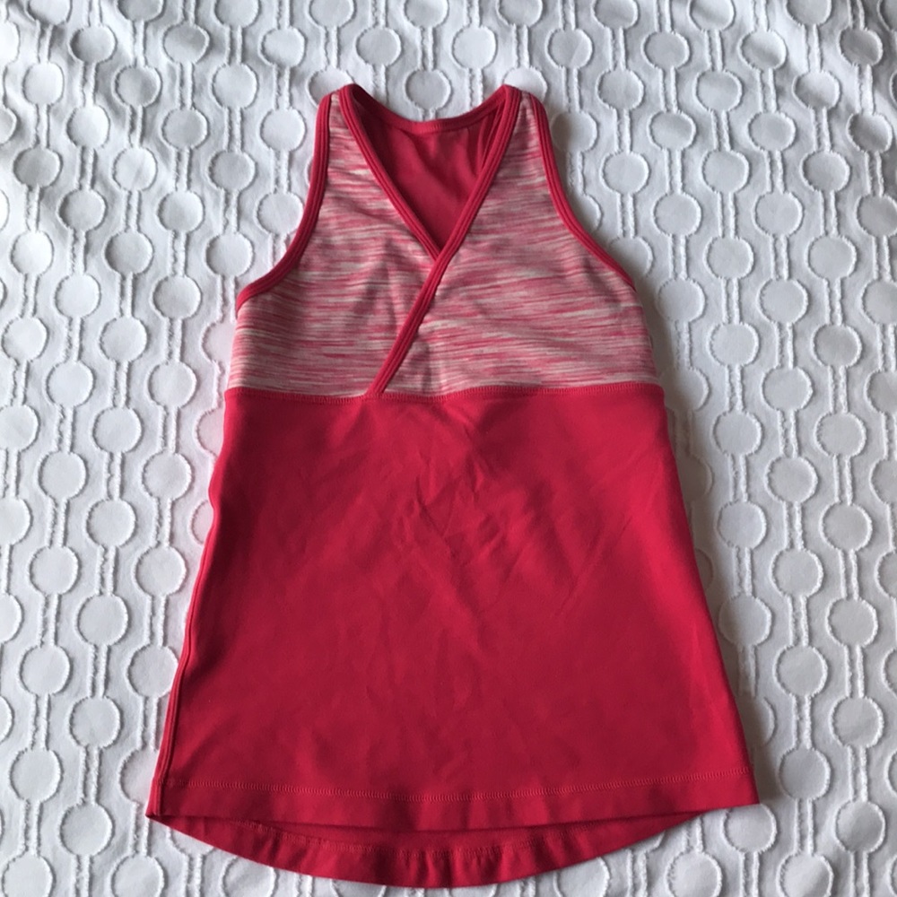 Lululemon Athletica pink racerback top size 6